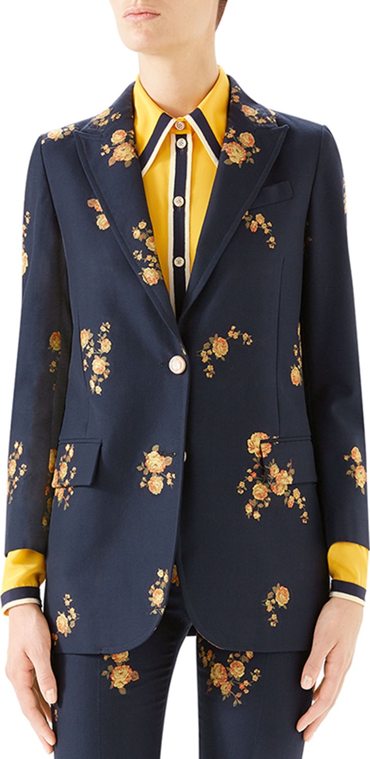 Gucci Bouquet Fil Coupe Jacket