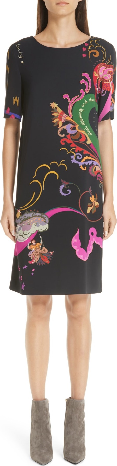 Etro Dream & Dance Print Sheath Dress
