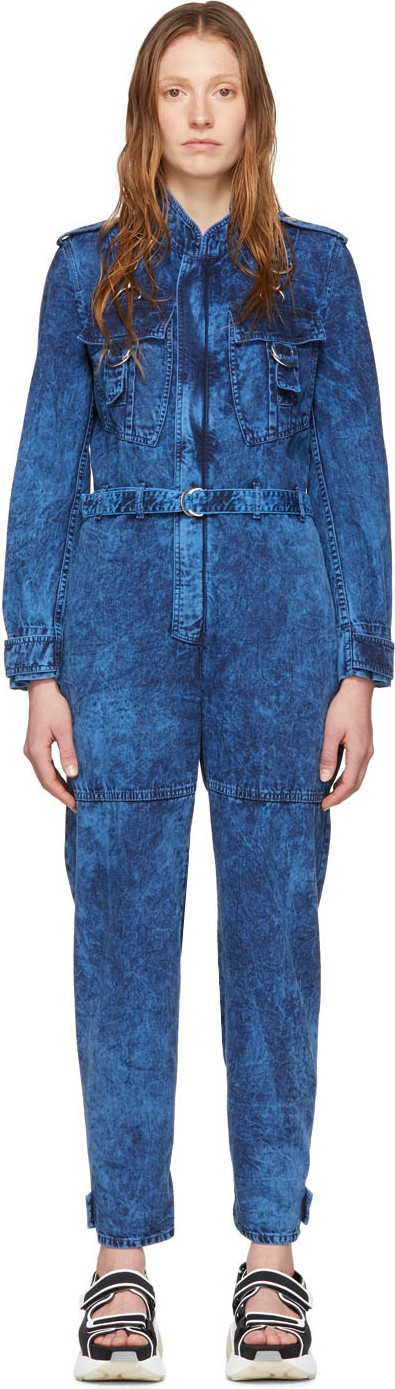 Stella McCartney Blue Denim Acid Jumpsuit