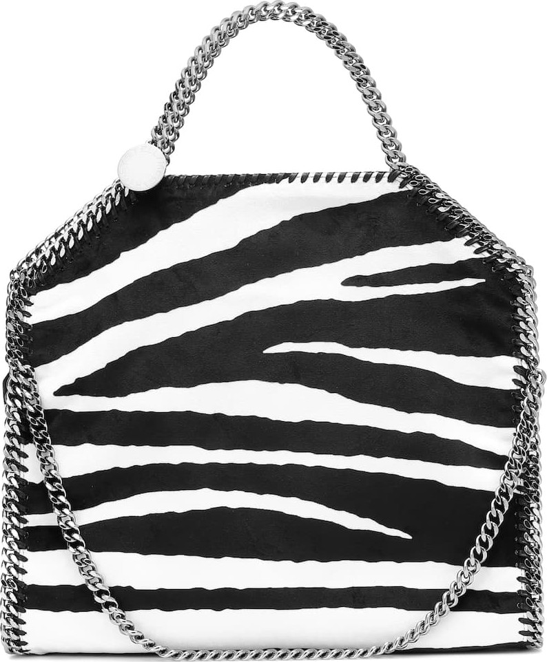 Stella McCartney Falabella Mini zebra-print tote