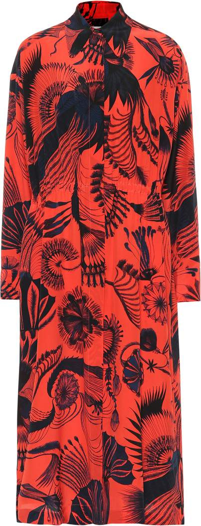 Dries Van Noten Printed silk dress