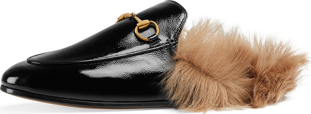 Gucci Princetown Patent Leather Mules