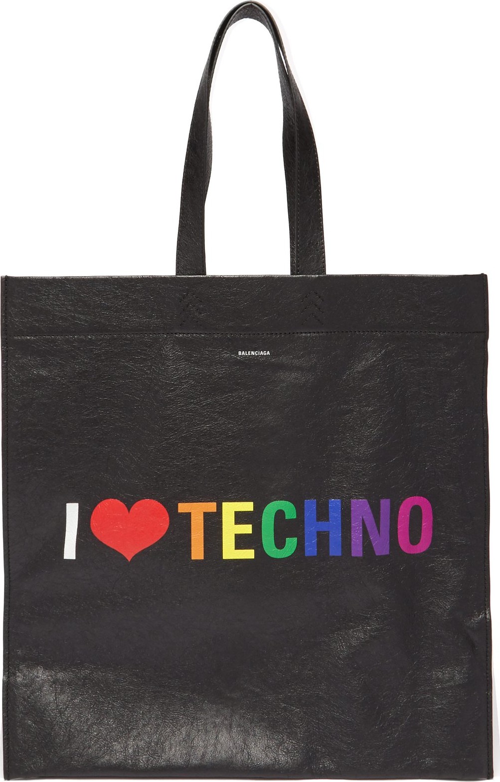 Balenciaga Supermarket leather tote