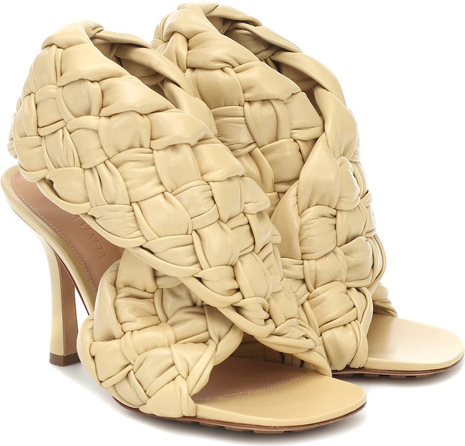 Bottega Veneta BV Board leather sandals