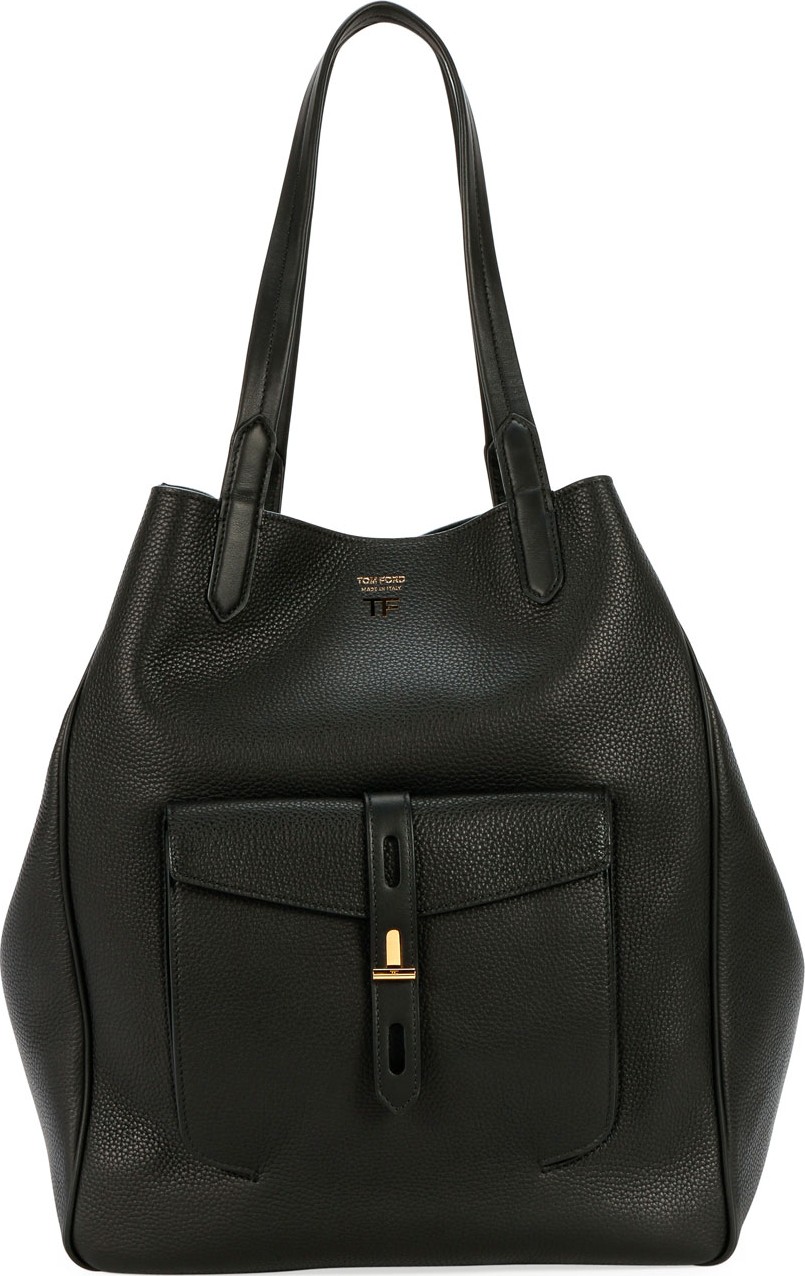 TOM FORD Grain Leather East-West Tote Bag