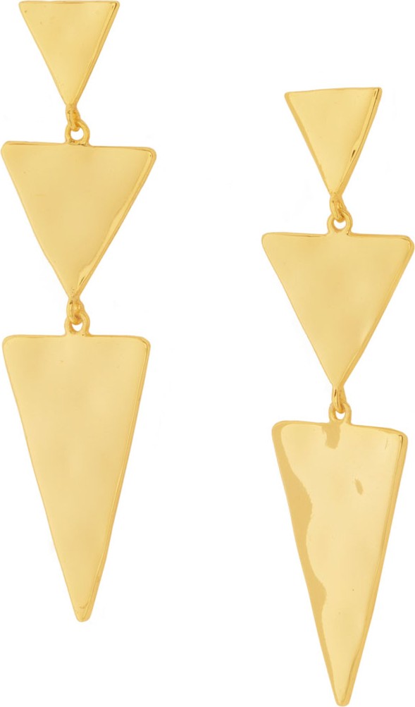 Gorjana Luca Tiered Triangle Earrings