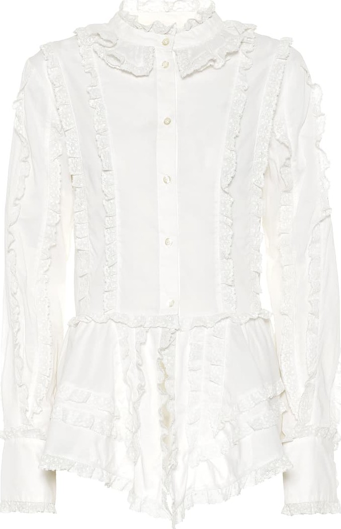 See By Chloé Ruffled cotton blouse