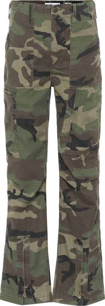 RE/DONE Camouflage cotton-blend pants
