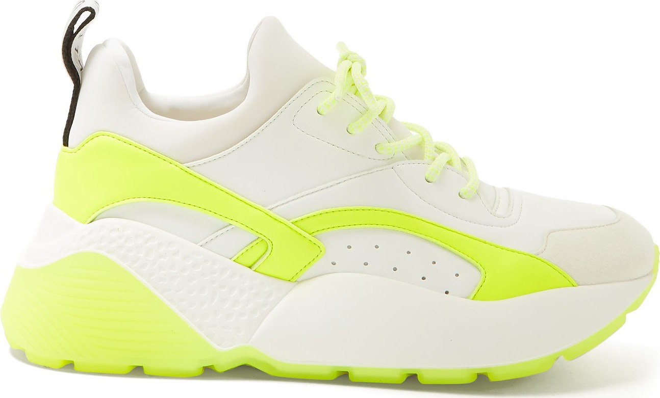 Stella McCartney Eclypse contrast-panel low-top trainers