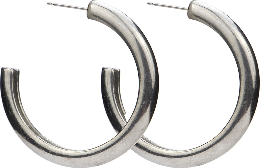 Ben-Amun Hoop Post Earrings