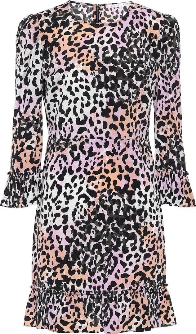 Veronica Beard Tamar printed stretch-silk minidress