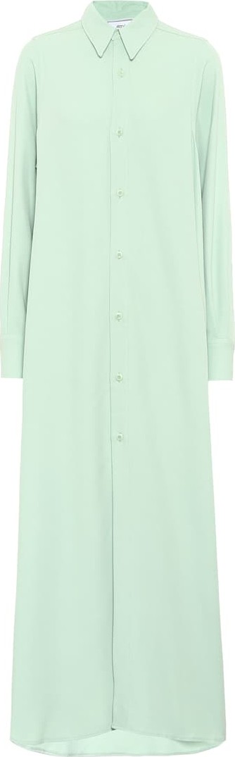 AMI Crêpe-twill shirt dress