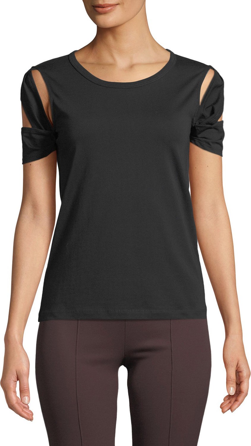 Helmut Lang Bondage Sleeve Cotton Tee