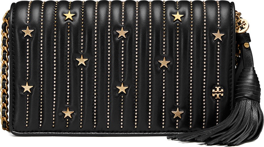 Tory Burch Star Stud Flat Crossbody Wallet