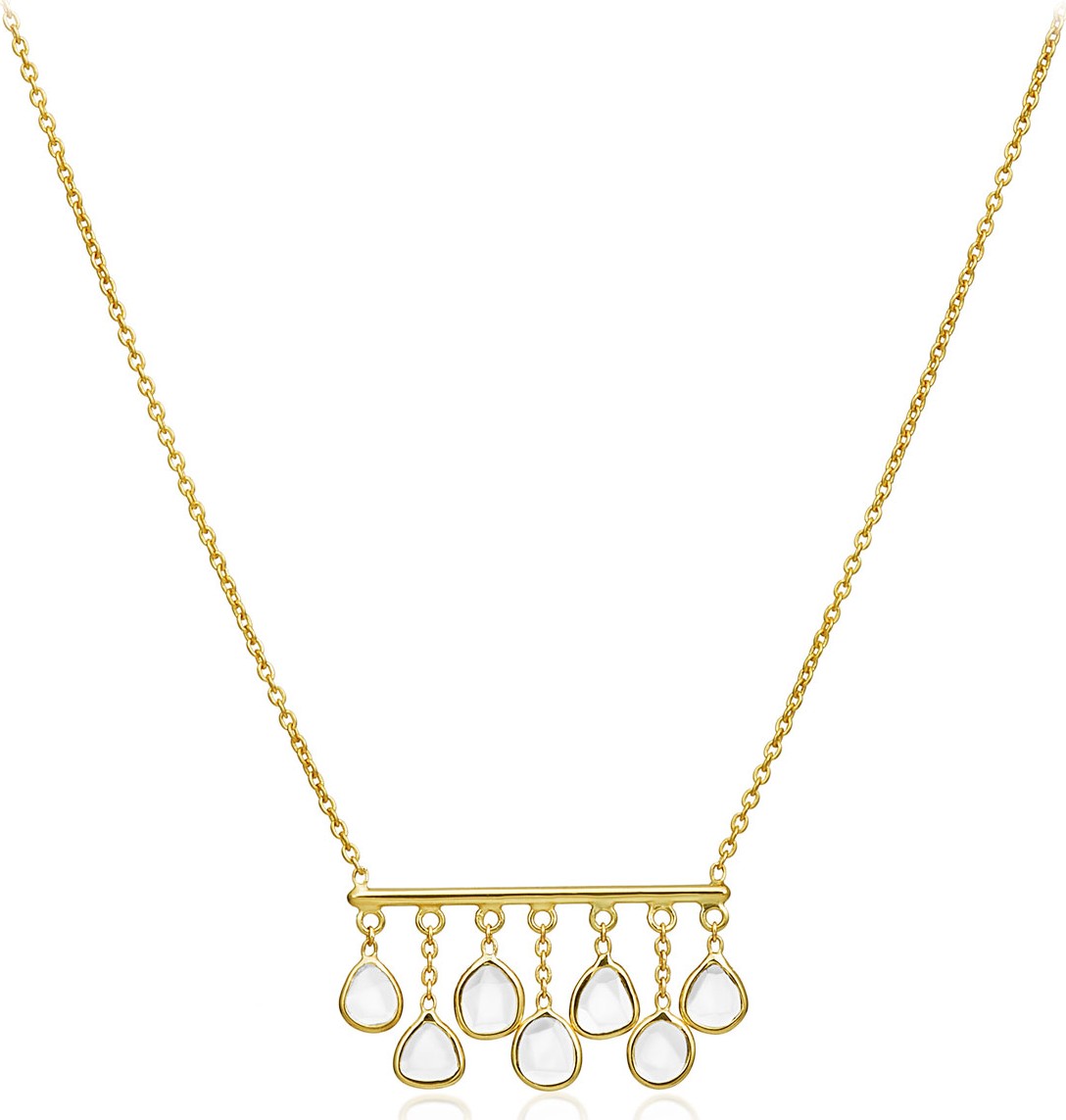 Legend Amrapali Polki Diamond Slice Bar Pendant Necklace