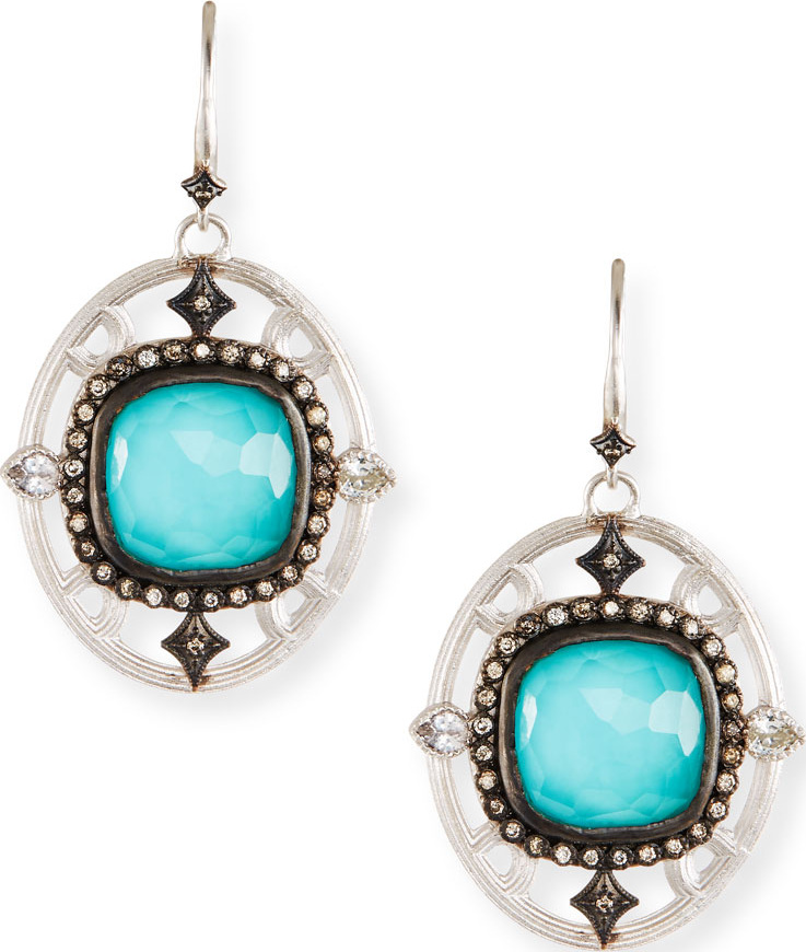 Armenta New World Doublet Drop Earrings w/ Crivelli