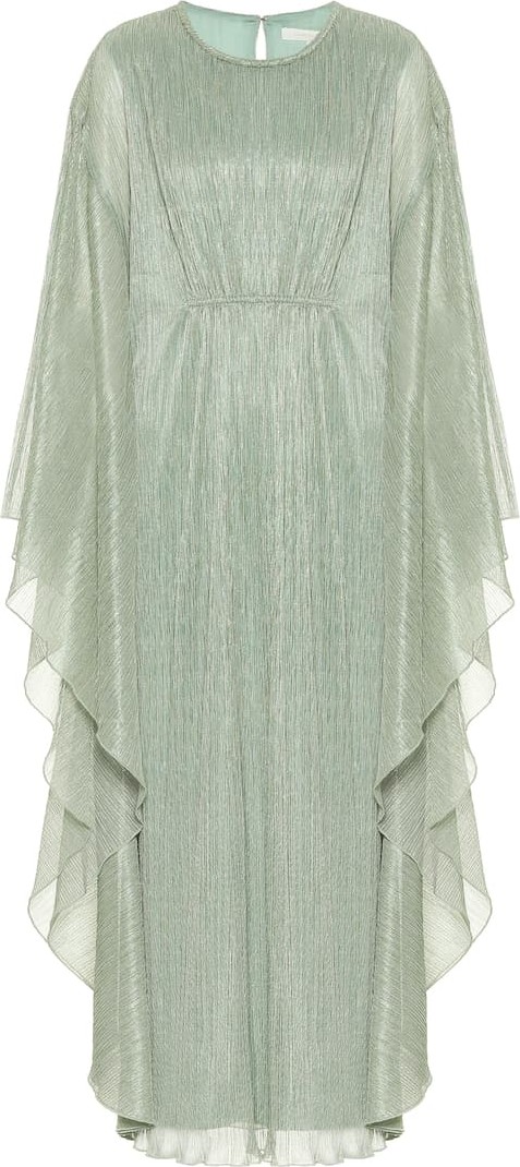 Jonathan Simkhai Farrah plissé lamé gown