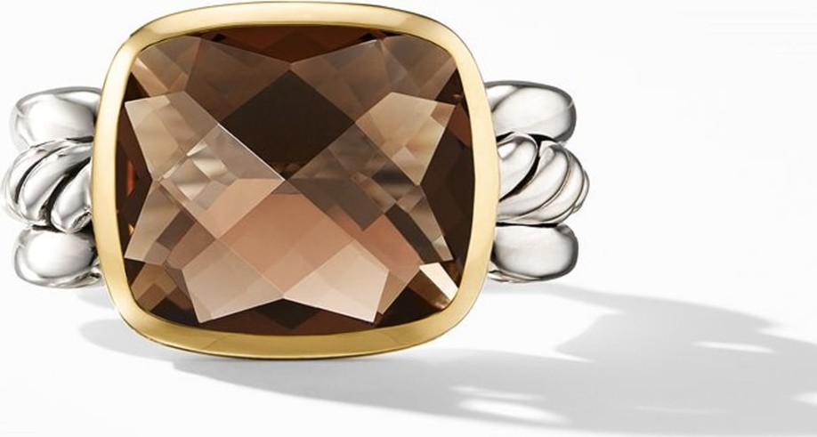 David Yurman Wellesley Link Statement Ring with 18K Gold