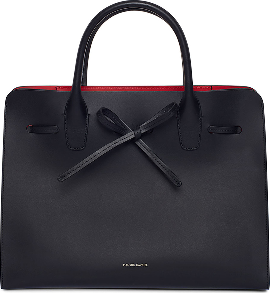 Mansur Gavriel Drawstring Vegetable-Tanned Sun Tote Bag