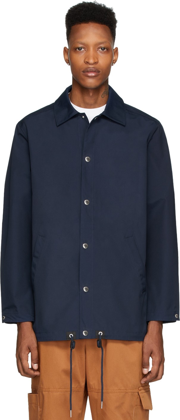 KENZO Navy 'Paris' Coach Jacket