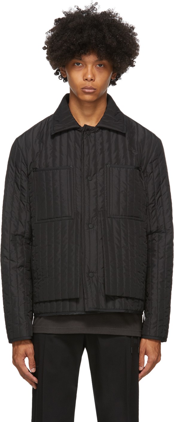 Craig Green Black Quilted Worker Jacket