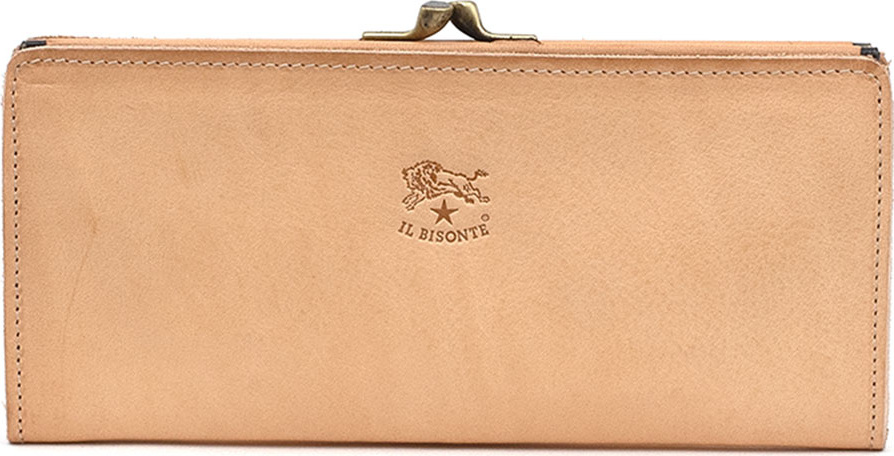 Il Bisonte Soft Leather Continental Wallet, Beige