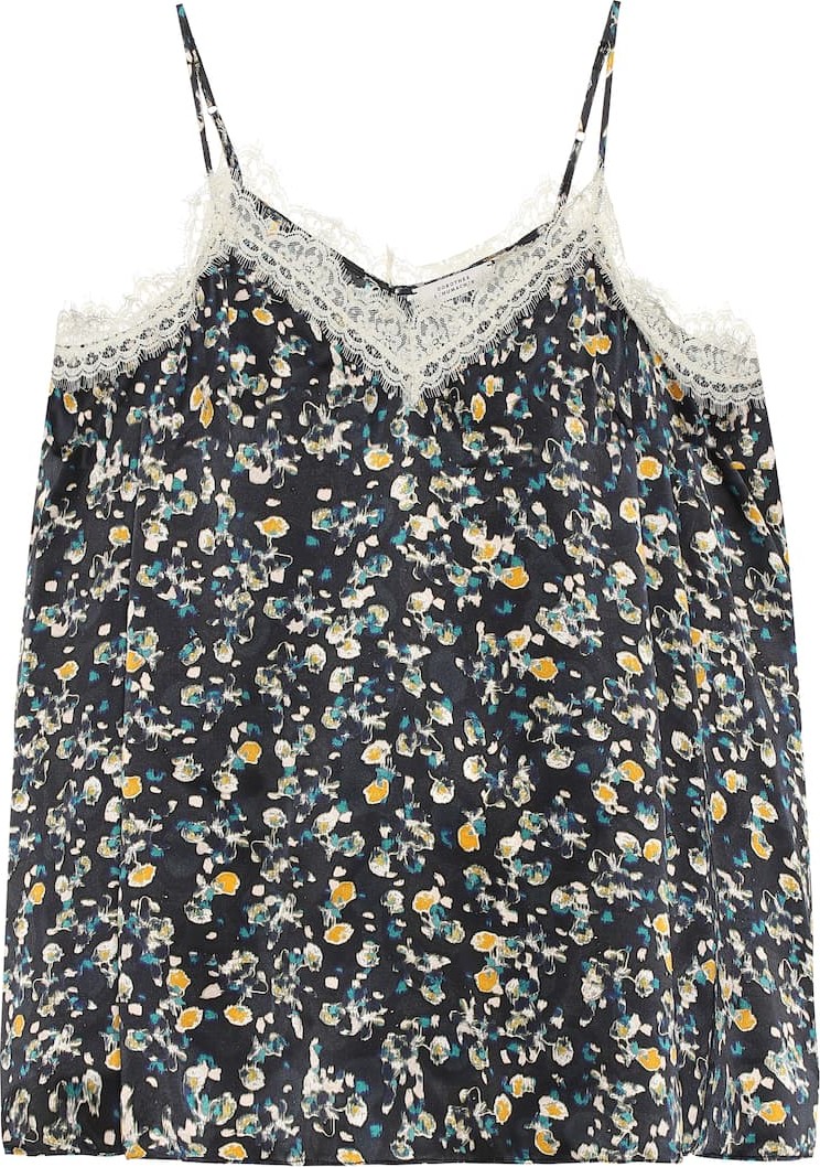 Dorothee Schumacher Pastel Flowering silk camisole