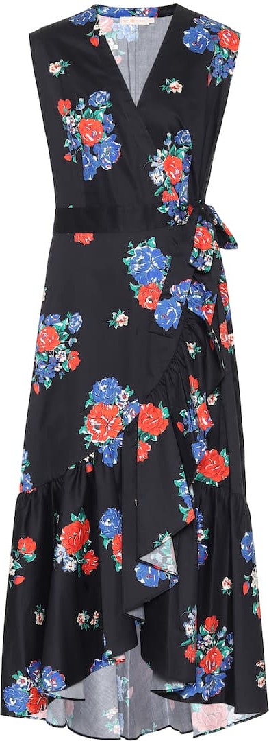 Tory Burch Floral cotton wrap dress Tory Burch Floral cotton wrap dress