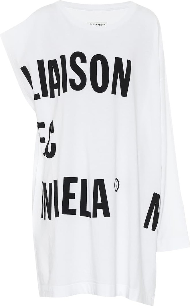 MM6 Maison Margiela Logo cotton-jersey dress