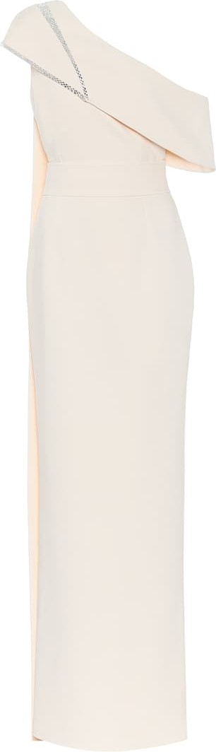 Safiyaa Embellished crêpe gown