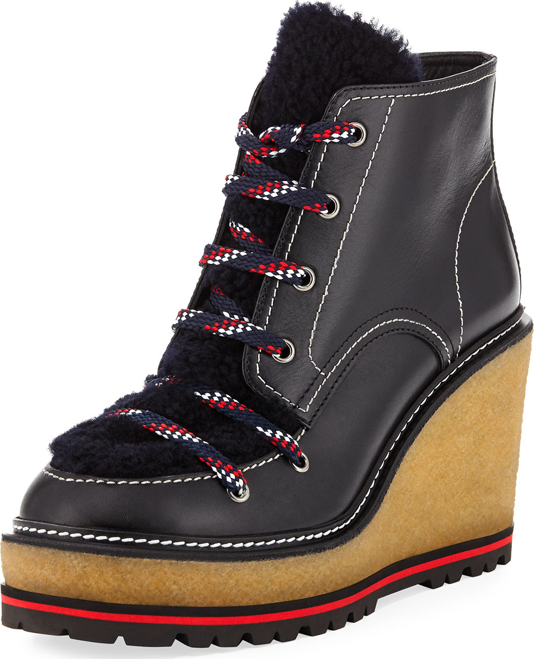 Moncler Zelie Wedge Platform Boot