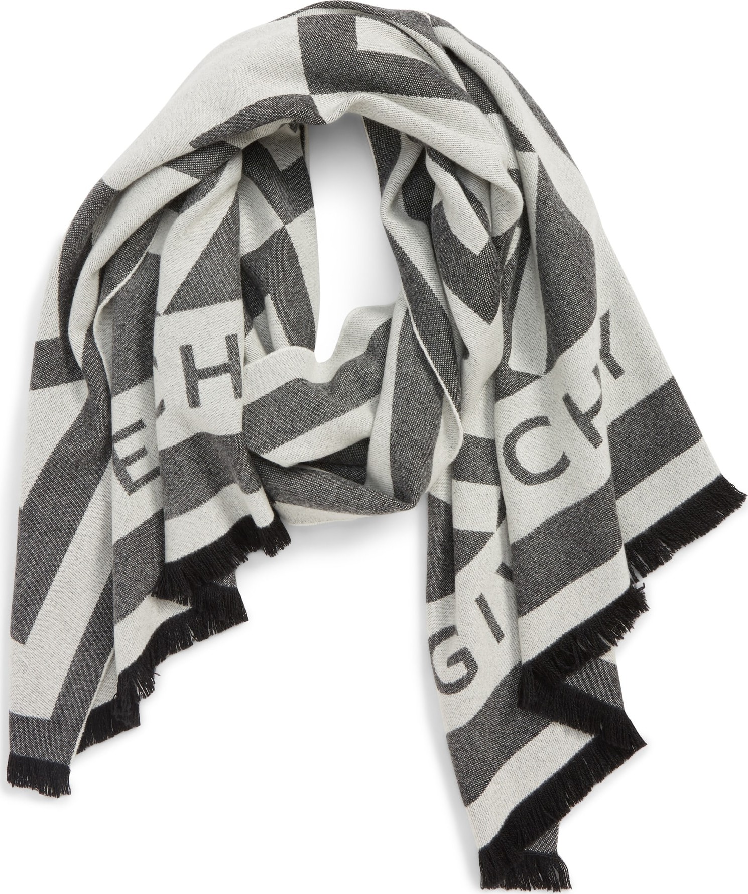 Givenchy Nouveau G Wool & Cashmere Scarf