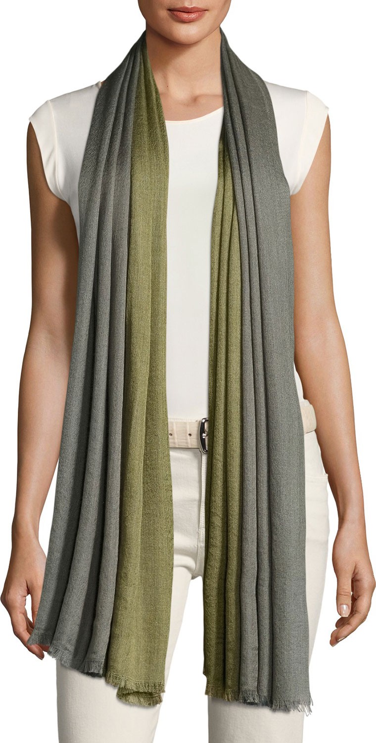 Loro Piana Aylit Pure Two-Tone Stole