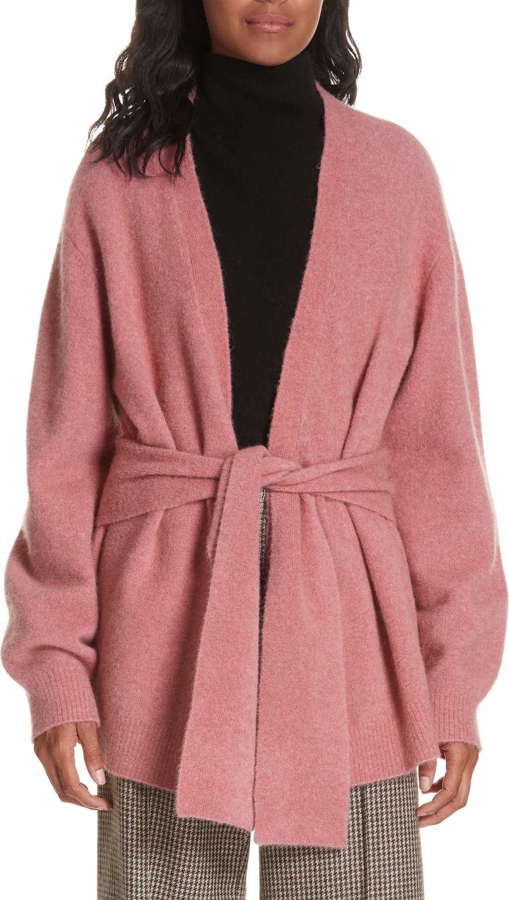 Veronica Beard Estella Belted Wool Blend Cardigan