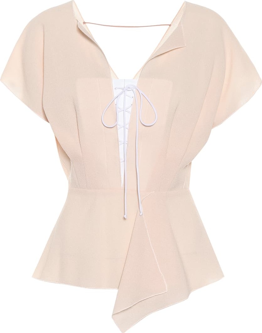 Roland Mouret Tayrona wool crêpe blouse