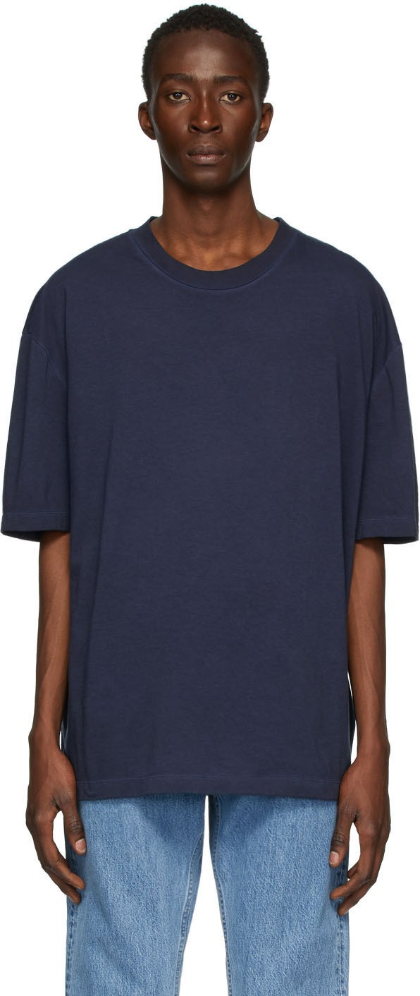 Maison Margiela Navy Cotton T-Shirt