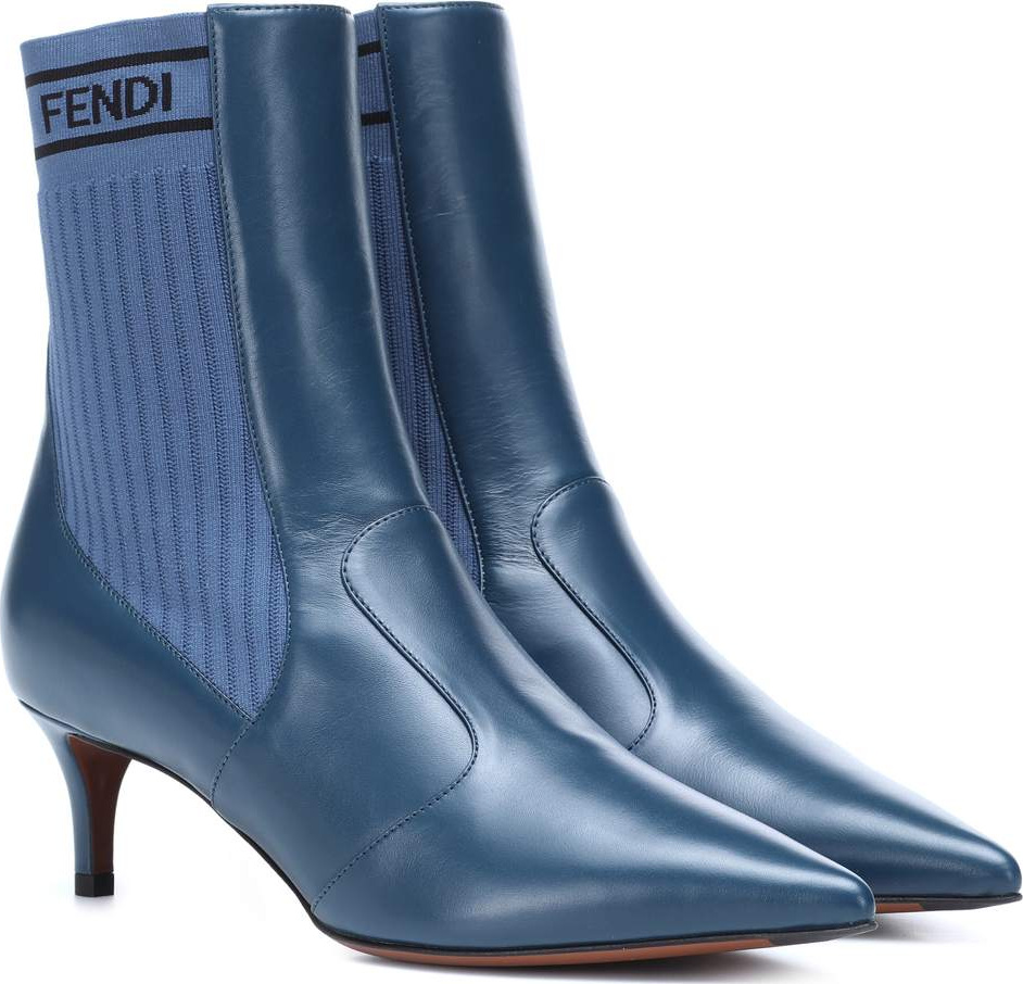 Fendi Leather ankle boots
