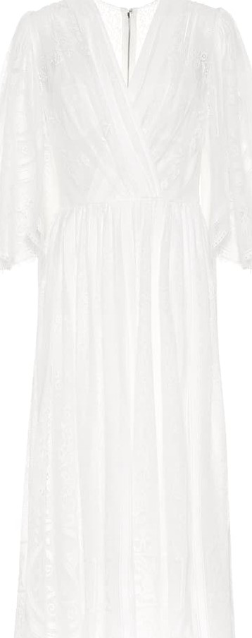 Dolce & Gabbana Cotton-blend lace maxi dress