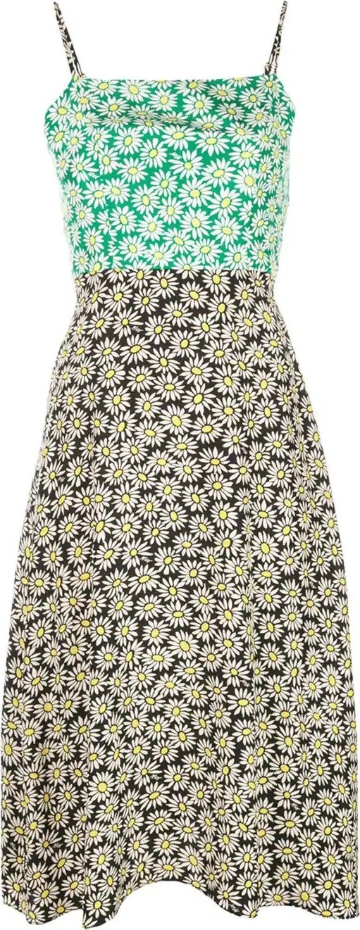 HVN daisy print dress