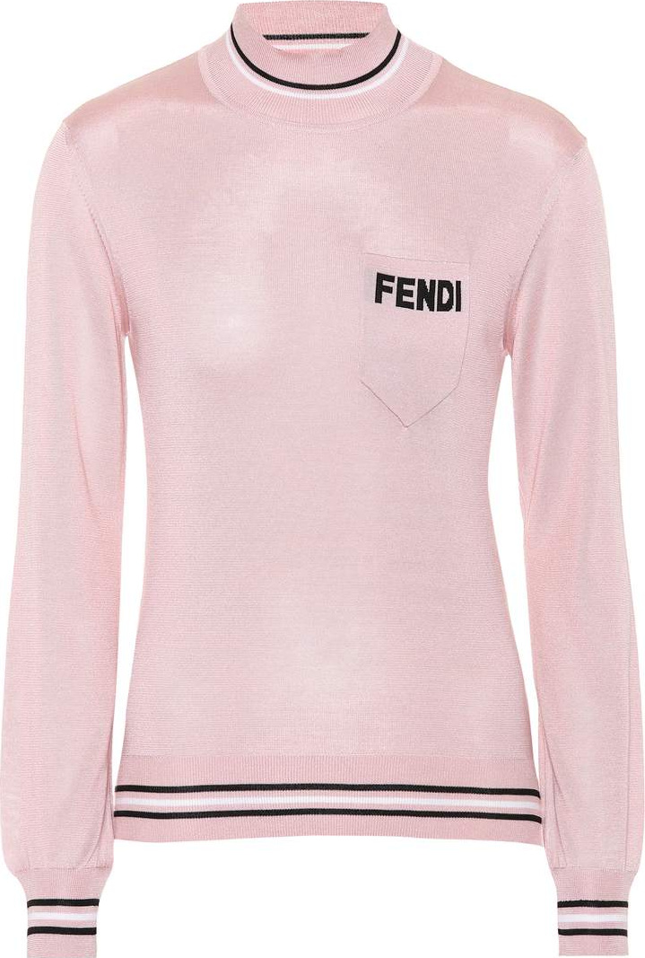 Fendi Striped silk top