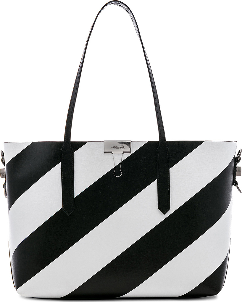 Off White Diagonal Medium Tote