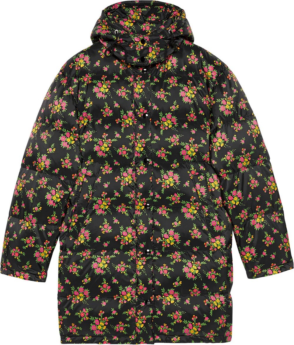 Gucci Floral bouquets nylon jacket