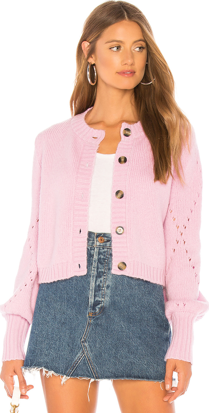 For Love & Lemons Mia Pointelle Cardigan