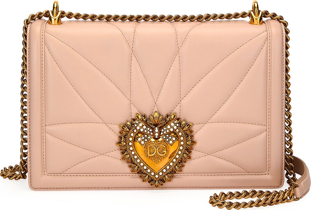 Dolce & Gabbana Devotion Medium Quilted Crossbody Bag