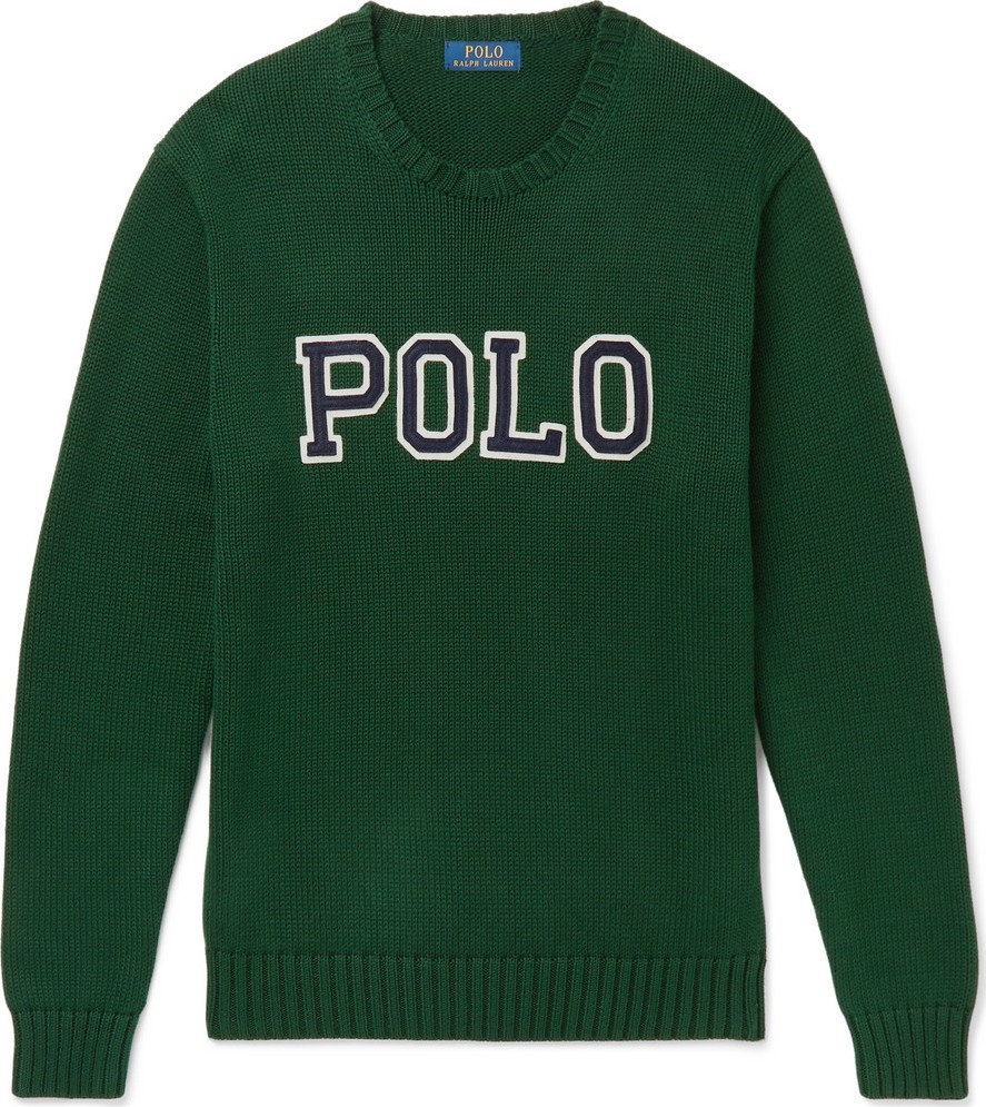 Polo Ralph Lauren Logo-Appliquéd Cotton Sweater