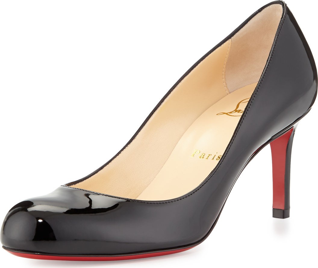 Christian Louboutin Simple Patent Red Sole Pumps