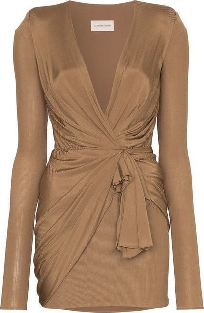 Alexandre Vauthier wrap mini dress