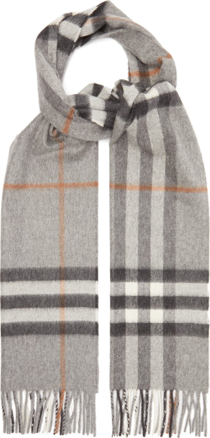 Burberry London England Giant-checked cashmere scarf