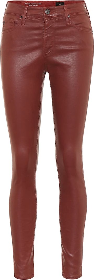 AG Jeans The Farrah Ankle sateen skinny pants