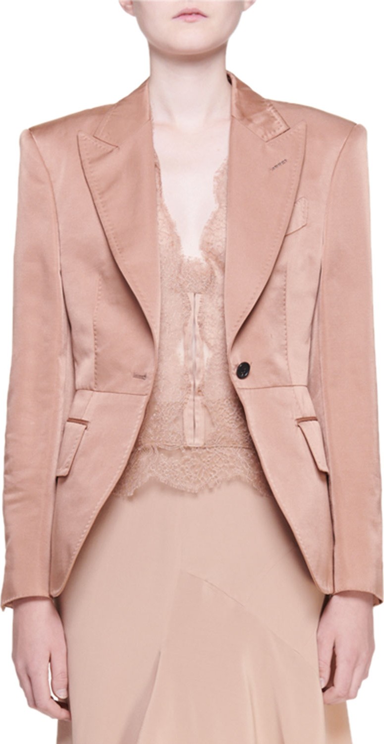 TOM FORD Shaped Sateen Blazer TOM FORD Shaped Sateen Blazer